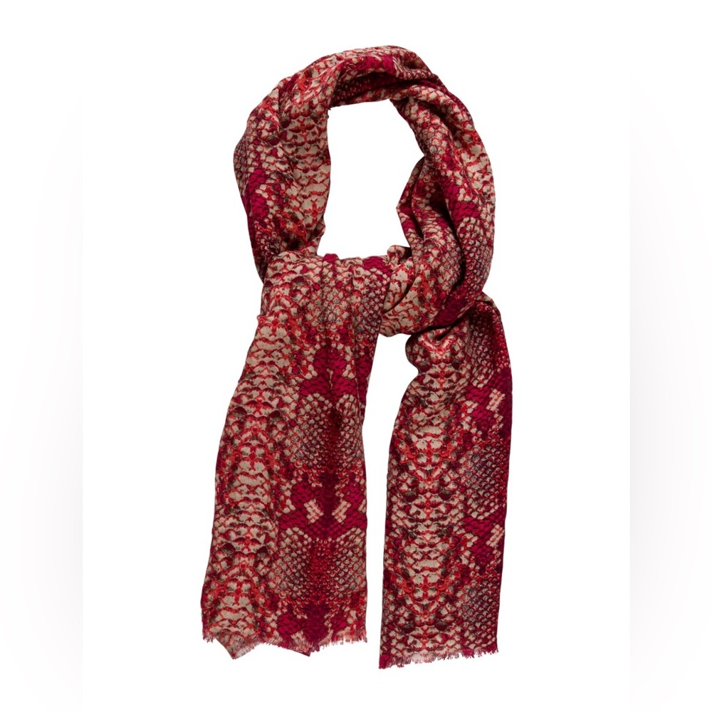 Marc by Marc Jacobs Wool Snakeskin print scarf